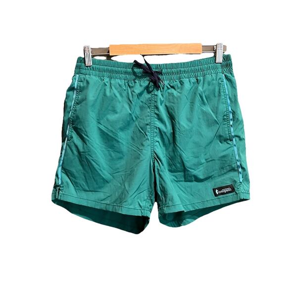 Cotopaxi Green Brinco Solid Performance Stretch 5" Mens Activewear Shorts Size M - Picture 1 of 6